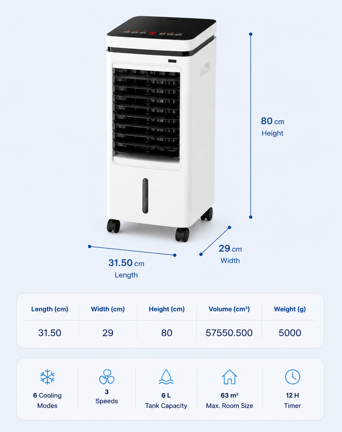 Coldest Breeze™ Classic — Digitale scherm