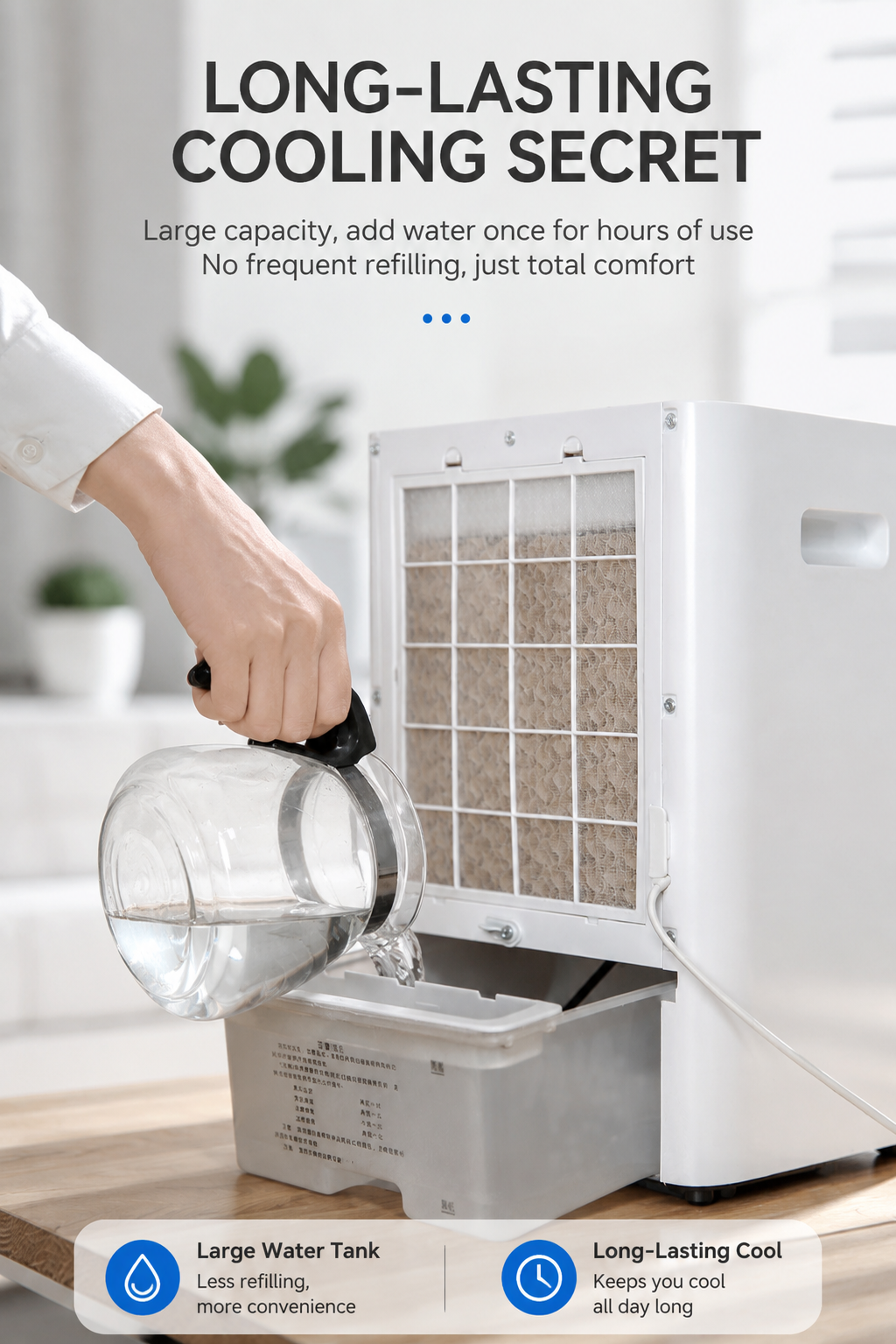 Compact Breeze Pro — Mini Bureau Airco USB Fluisterstil