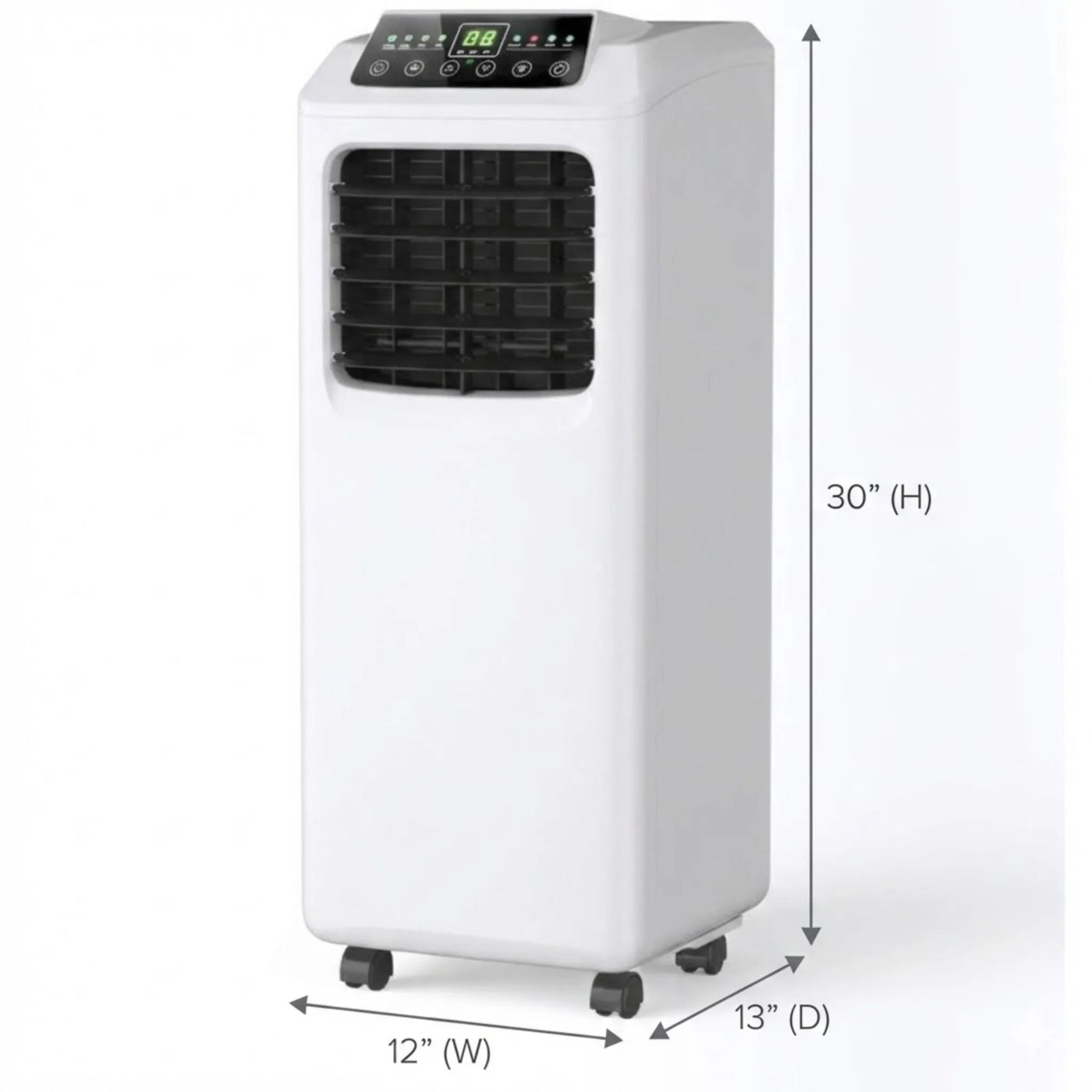 9000 BTU Portable Air Conditioner with Integrated Dehumidifier and Remote Control