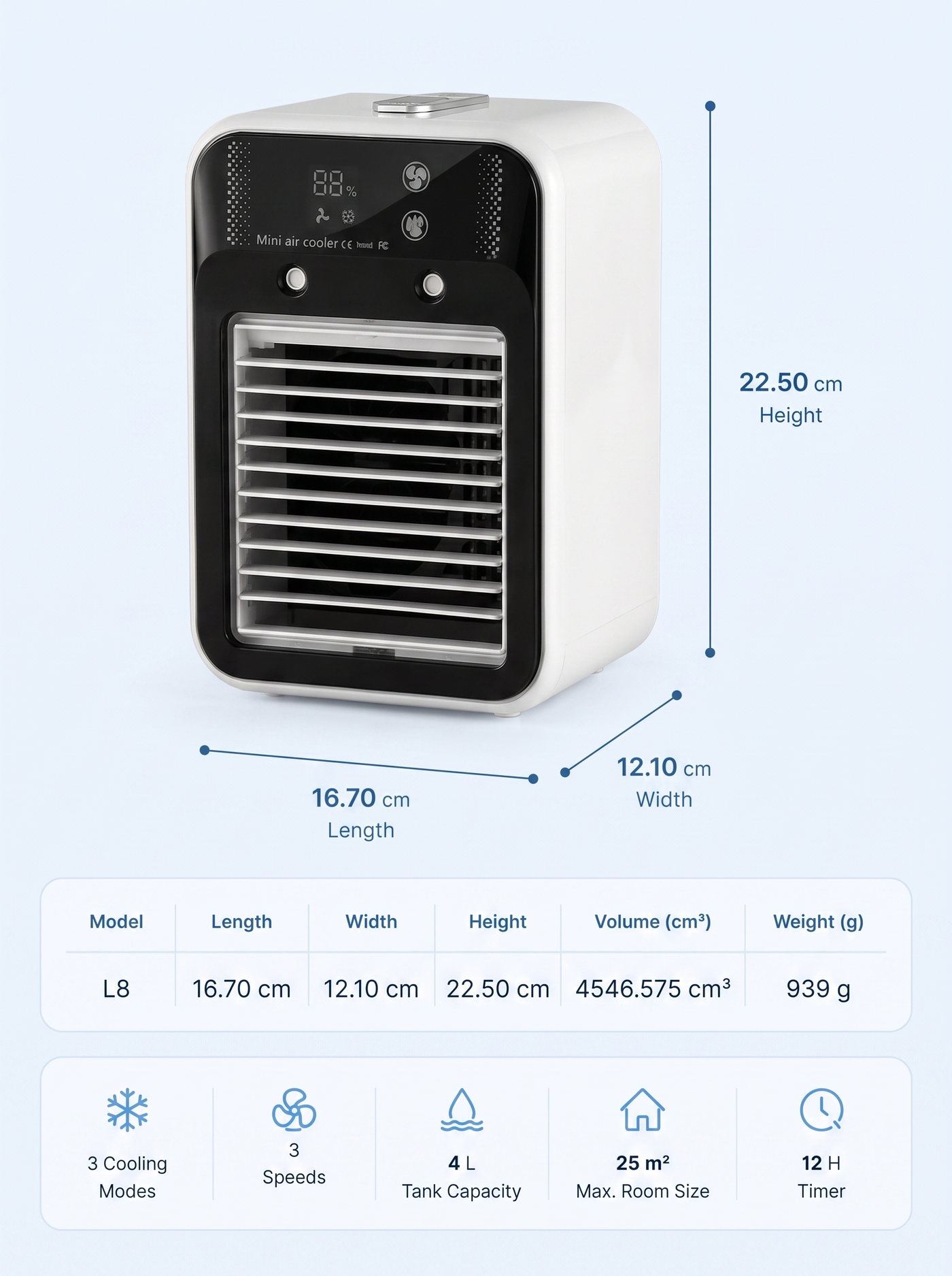 Compact & Stil — Airconditioner voor de kamer