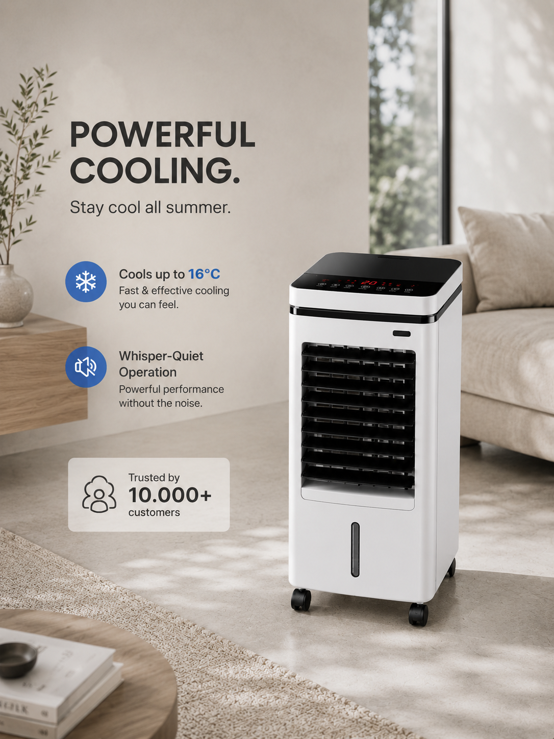 Coldest Breeze™ Classic — Digitale scherm