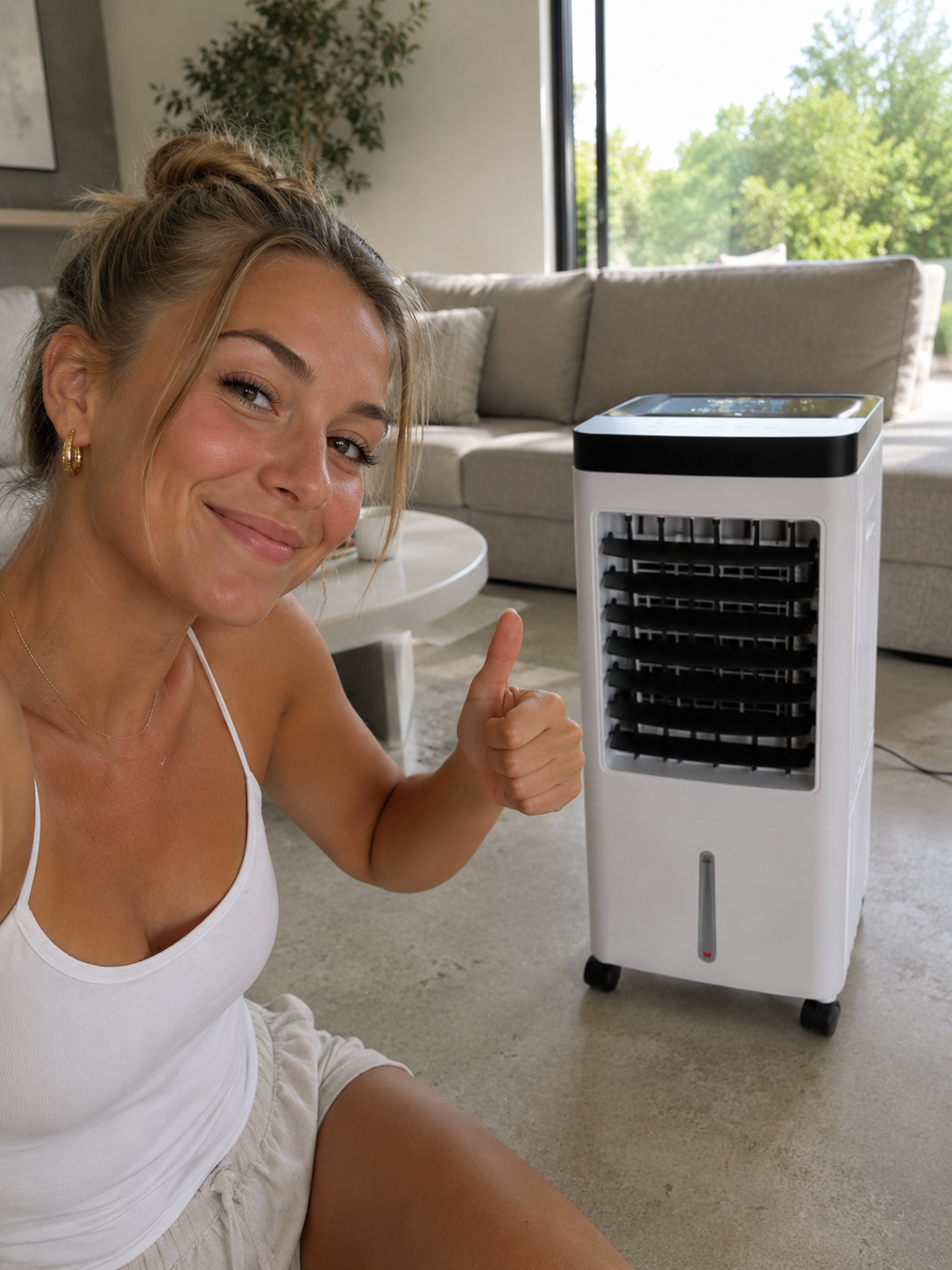Coldest Breeze™ Lite Original — Draagbare Airco Zonder Raam