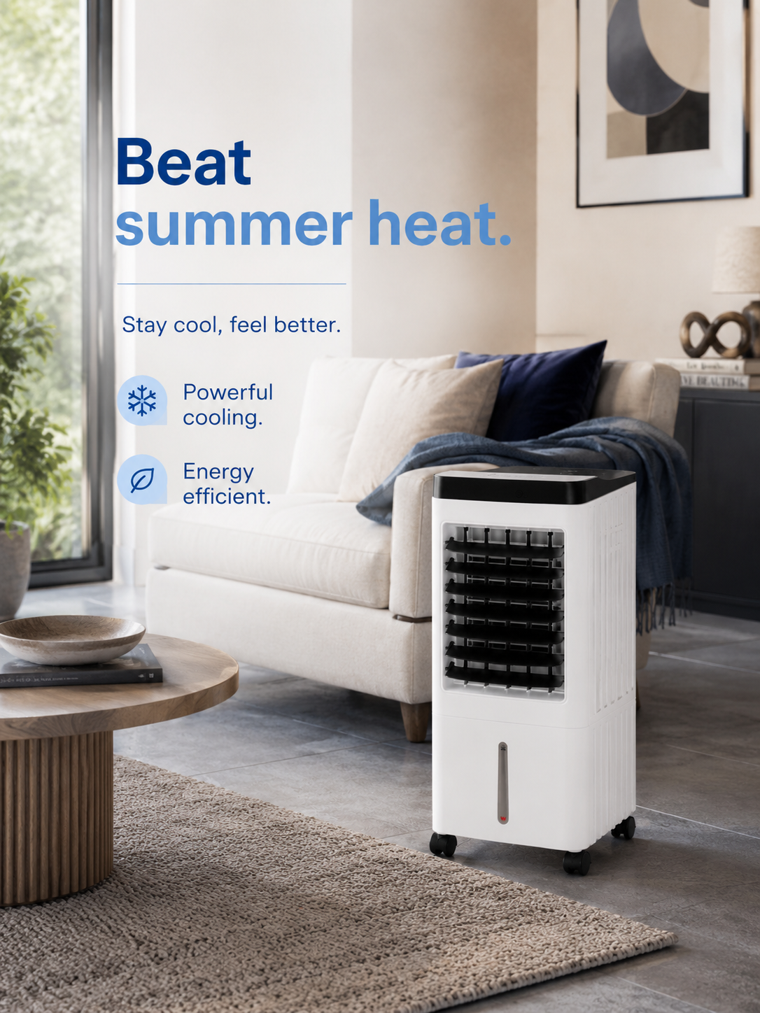 Coldest Breeze™ Lite Original — Draagbare Airco Zonder Raam