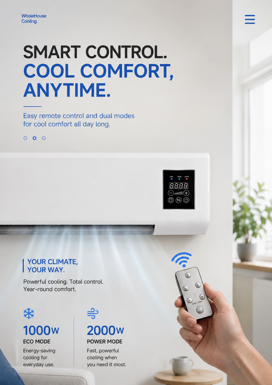 Wall Breeze Pro — Wand Airco Zonder Werkzaamheden Zelf te Plaatsen