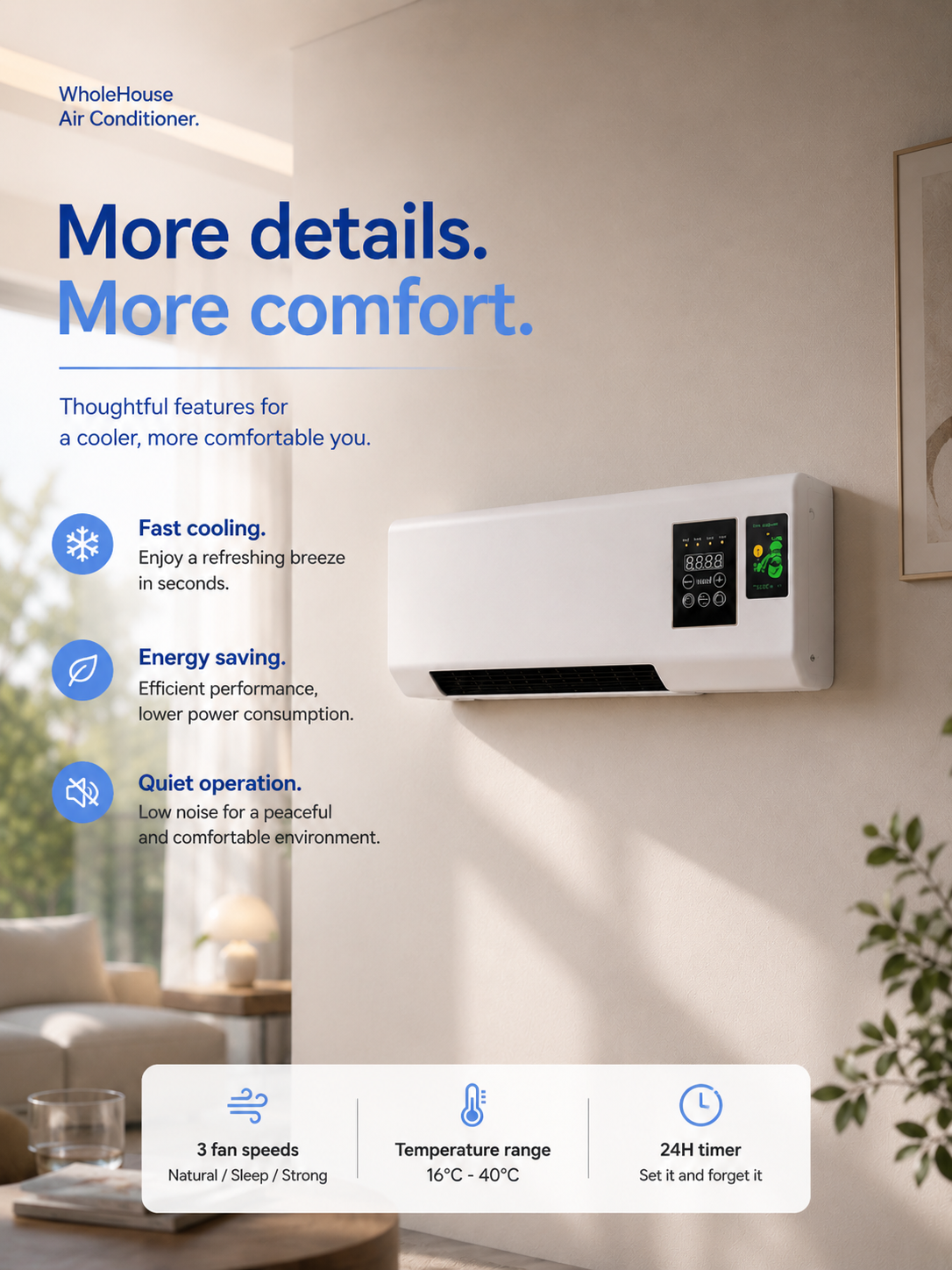 Wall Breeze Pro — Wand Airco Zonder Werkzaamheden Zelf te Plaatsen
