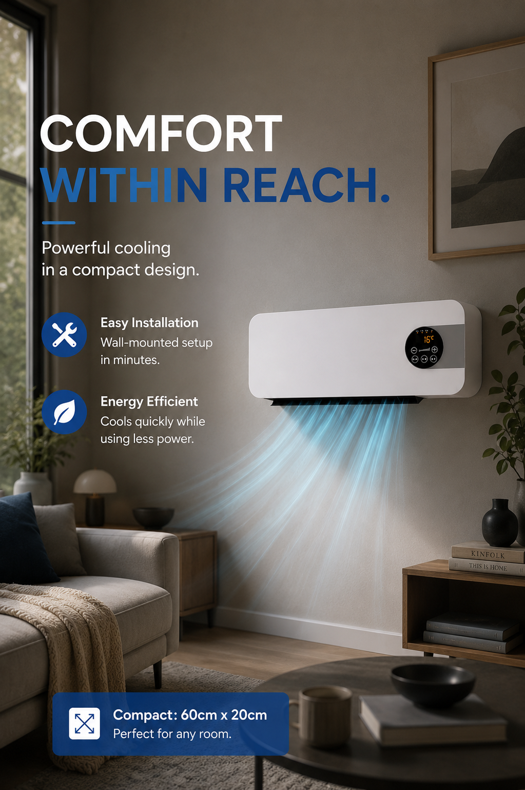 Wall Breeze Pro — Wand Airco Zonder Werkzaamheden Zelf te Plaatsen