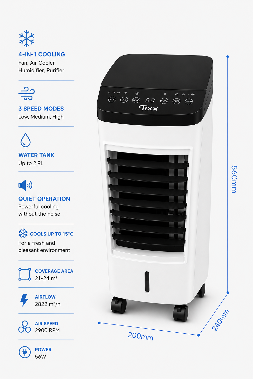 Coldest Breeze Frost 9000 Smart dans salon moderne appartement