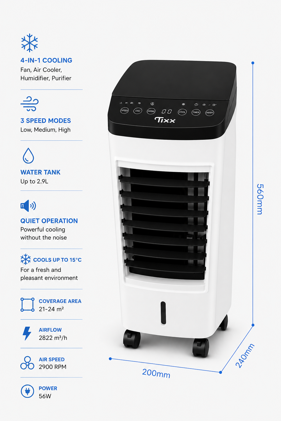 Coldest Breeze Frost 9000 Smart dans salon moderne appartement