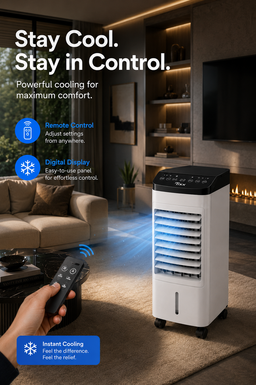 Coldest Breeze Frost 9000 Smart utilisation nocturne mode sommeil écran dimmé